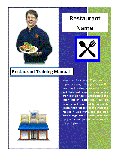 Restaurant Training Manual Templates Employee Handbook
