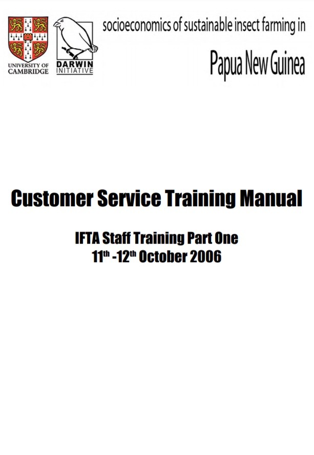 Customer Services Manual Template | Free Manual Templates