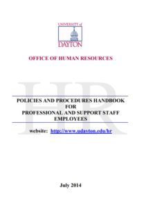Human Resource Manual Format