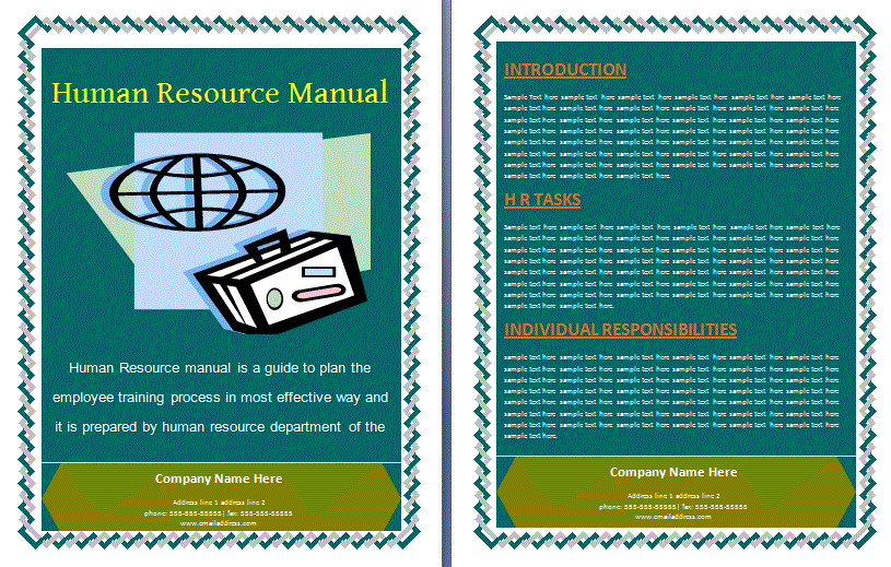 Human Resource Manual Template