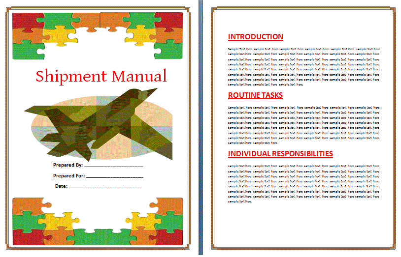 Shipping Manual Template