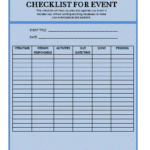 Checklist Manual Template