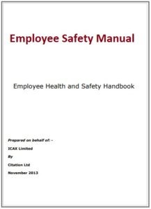 Employee Safety Manual Template
