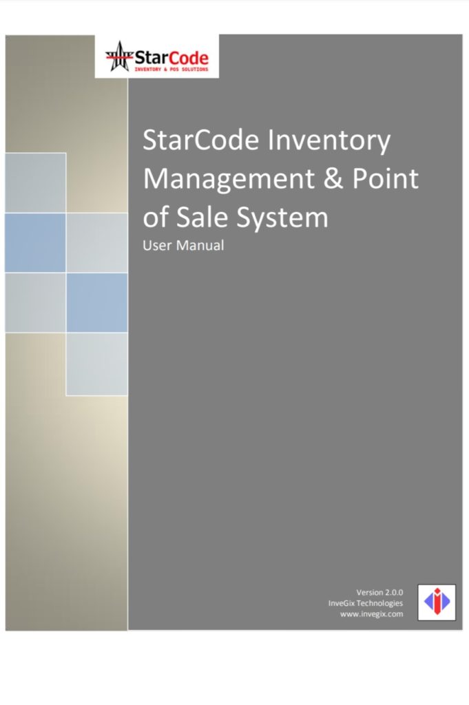 Inventory Management and Point of Sale Manual Template