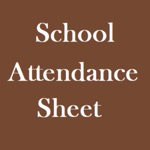 Blank School Attendance Sheet Template | Free Manual Templates