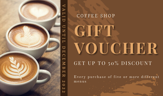 Promotional Coffee Voucher Template