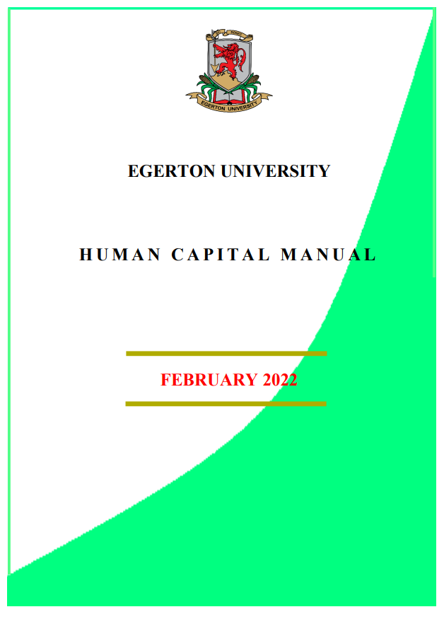 Free Human Capital Manual Template